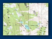 Map of Deadfall Lakes